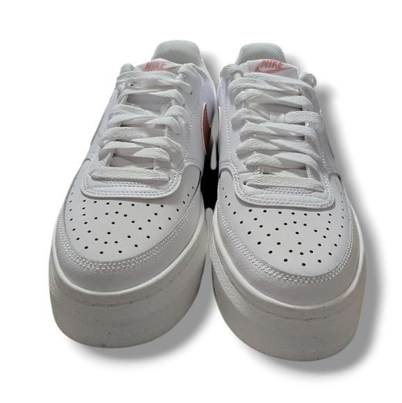 NEW Nike Court Vision Alta Women's Shoes In White/Sail/Red Stardust Size 10 - Picture 4 of 15